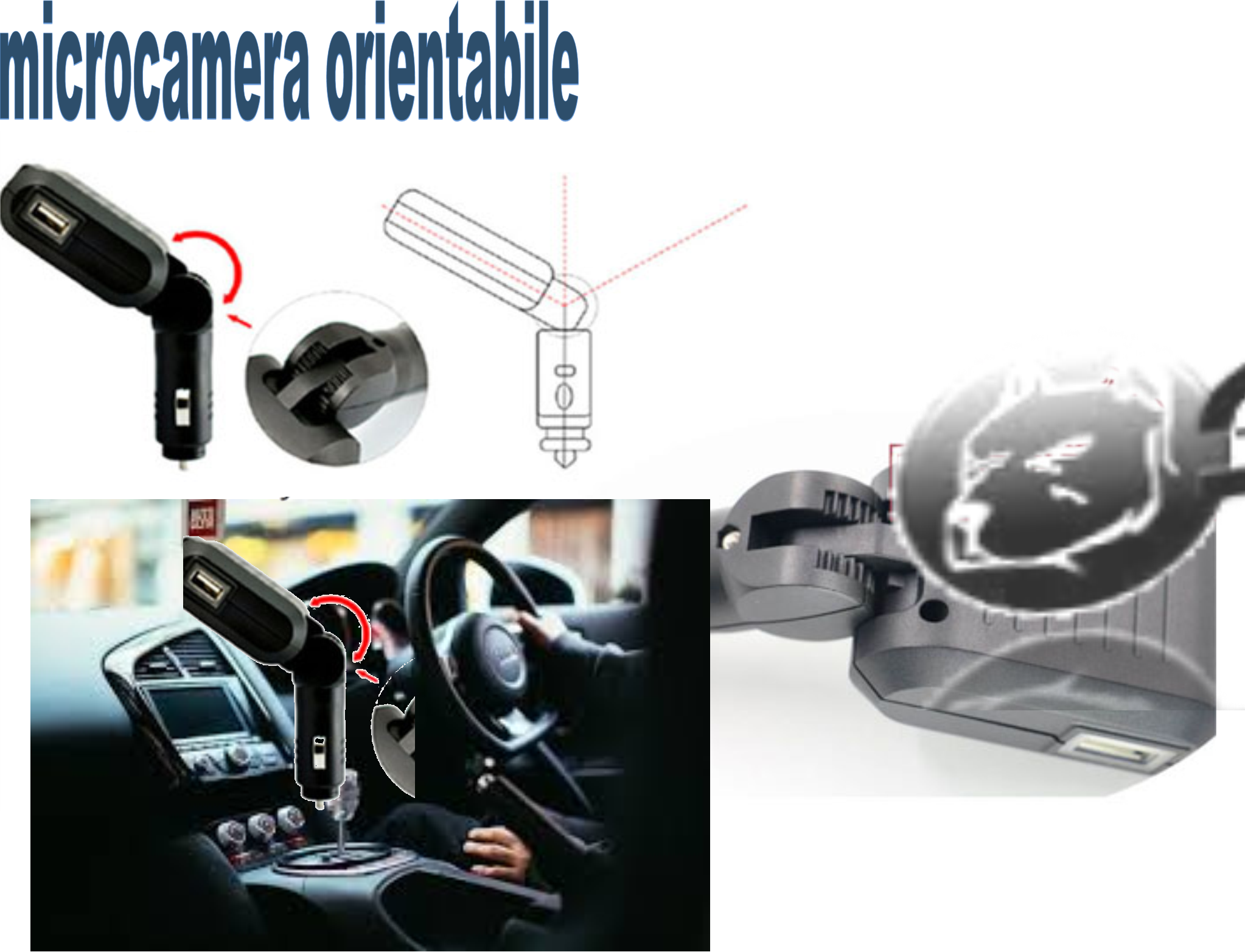 microtelecamera spia in auto 